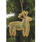 Shared Earth Beaded Reindeer Christmas Tree Decoration