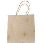 Shared Earth Gift Wrap Snowflake Bag Medium - Cream