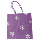 Shared Earth Gift Wrap Snowflake Bag Medium - Lilac
