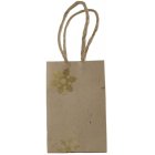 Gift Wrap Snowflake Bag Small - Cream