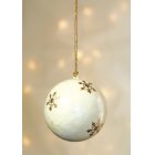 Shared Earth White Papier Mache Christmas Tree Bauble