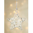Shared Earth Wire and Bead Star Christmas Tree Decoration