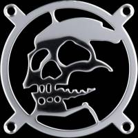 Skull Laser Cut Fan Grill for any 8cm System Fan