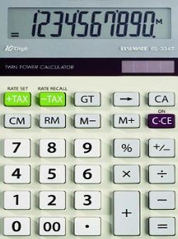 Sharp EL-334TB Semi-Desktop Basic Calculator