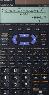Sharp EL-W506 X-VL Scientific Calculator WriteView Display Metallic Purple 556 Functions TWIN-Power for Grammar/Secondary School