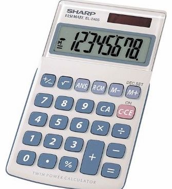 Sharp EL240SAB - 8 Digit Pocket Calculator EL240SAB