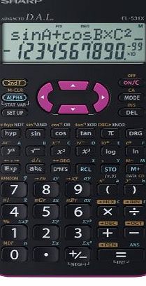 Sharp EL531XBPK Scientific Calculator - Pink