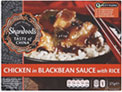 Sharwoods Chicken in Black Bean Sauce with Rice