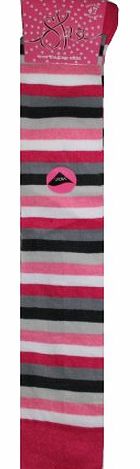 She Hot Pink Greys White Stripe Knee Socks -4-7 Mix A
