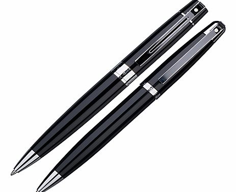 Ballpoint Pen and Pencil, Chrome / Black