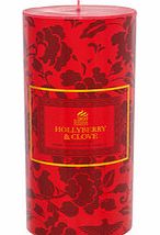 Shearer Candles Hollyberry and clove pillar candle