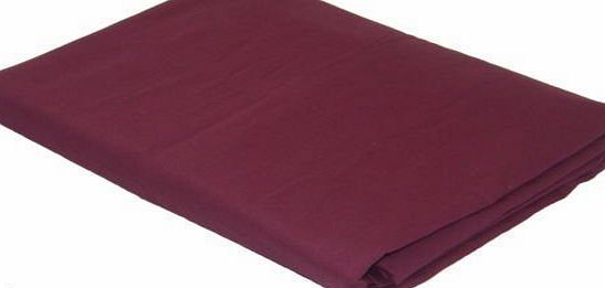 Sheet DOUBLE BED LINEN AUBERGINE QUALITY 76/68 PICK COTTON FITTED SHEET