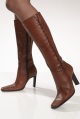 womens high leg boot with side detail