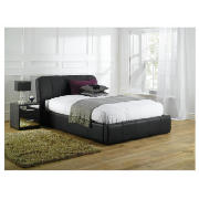 Shelton King Bedstead With End Drawer, Black