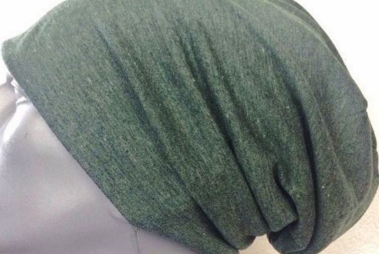 shenky Summerbeanies long Jersey Beanies perfect for Spring Summer Autumn thing quality hat wool cap (black and green charcoal Double Pack)