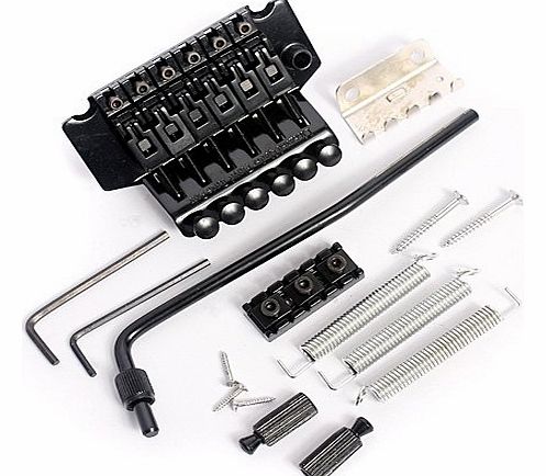 Shenzhen Lotmusic Technologe Co.,Ltd 1pkg Licensed Floyd Rose Black Guitar Tremolo Bridge Parts System