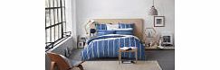 Sheridan Bramwell Cotton Duvet Cover - Blue