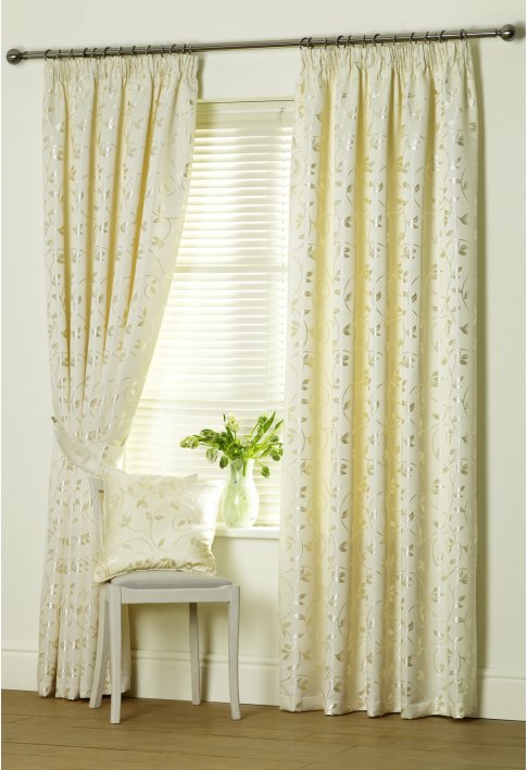 Ivory Lined Curtains