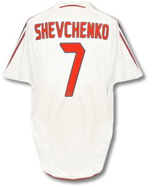 Shevchenko Adidas AC Milan away (Shevchenko 7) 04/05