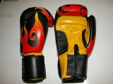 SHIHAN Boxing Gloves Leather / Flame-6oz