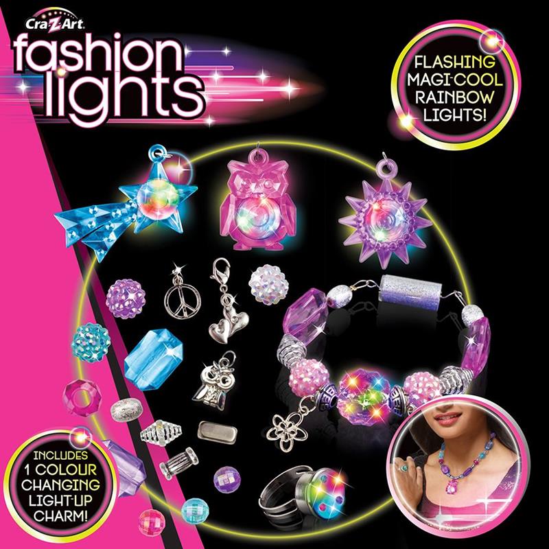 childs toys shimmer & sparkle lite up jewellery set