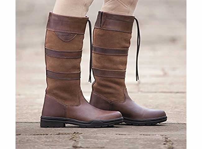 Shires Womens Ladies Charlbury Boots Horse Riding Shoes Footwear Drk Brown UK 7 (41)