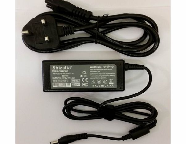 Shizalta TM) AC Adapter Battery Charger For Toshiba Laptop Satellite T110 L750 C650 R830 L675D R630 L655D A660 P200 L650 Pro A300 AC100 Series Laptop PA3714E-1AC3 19v 3.42a 65w With Power cord include