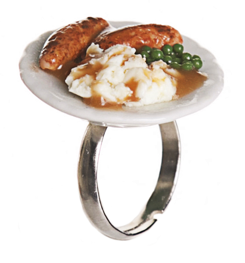 Classic Bristish Dish Sausage And Mash Ring from