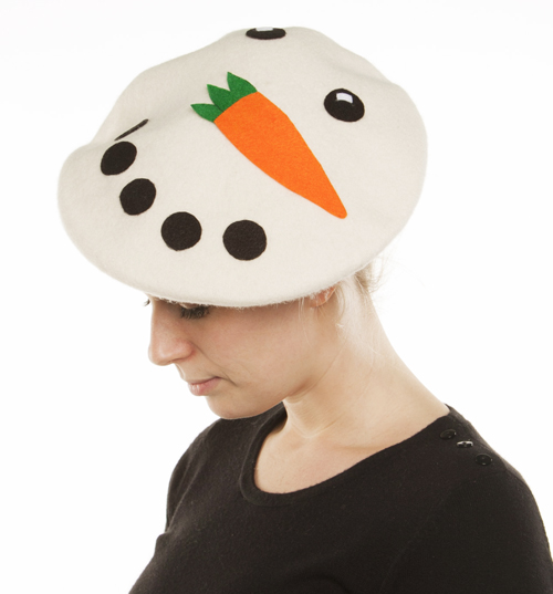 Festive Snowman Beret from ShmooBamboo