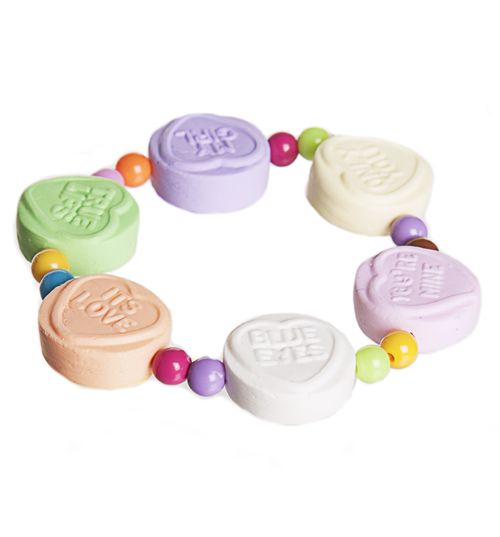 ShmooBamboo Retro Love Hearts Beaded Bracelet from ShmooBamboo