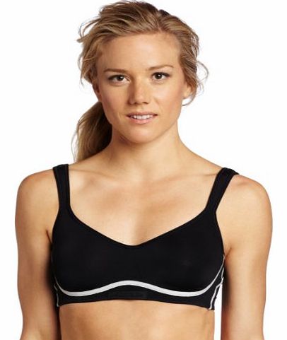 B5063 Womens Underwired Bra - Black/Silver, 38C