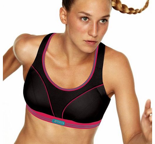 Womens Black Run Bra 38C