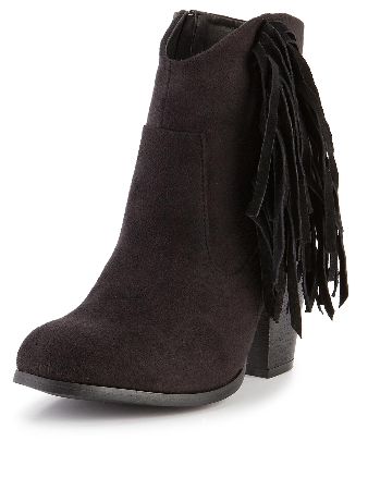 Shoe Box Clint Heeled Tassle Ankle Boot