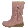 SHOE CO jeanie hi-leg tassle boot
