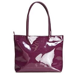Shoe-Shop.com Female Ashley Bags in Black Patent, Purple Patent