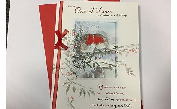 shop inc Large Luxury One I Love Christmas Card