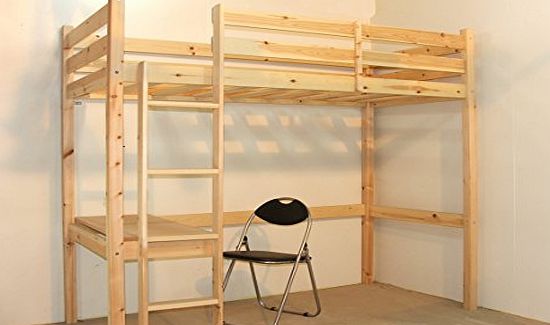 SHORT Study Bunk Bed with mattress - 85cm by 173cm work station bunkbed with table and chair