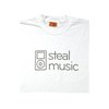 shotdeadinthehead shotdead Steal Music T-Shirt - White