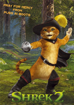 Shrek 2 - Puss In Boots Poster