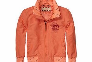 Shrunk Boys orange long-sleeved bomber jacket