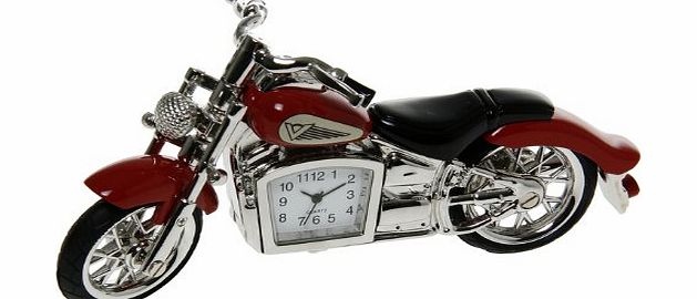 Shudehill Novelty Clocks Techno Red Classic Motor Bike