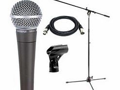 Shure SM58 Dynamic Vocal Mic with Stand and Cable