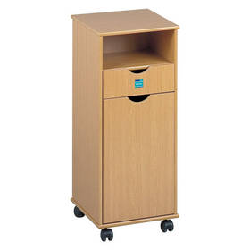 The Sidhil Bedside Cabinet.  right opening.  has an integral towel rail holder at the rear and comes