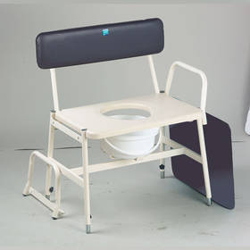 Sidhil Extra Wide Commode (detachable arms and