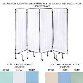 This set of Plastic Screen Curtains comes in green and can easily be fitted to the White or Silver S