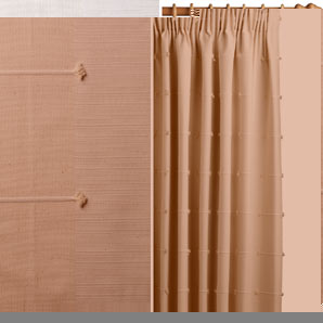 Sierra Pencil Pleat Curtains, Natural, W167cm x Drop 137cm