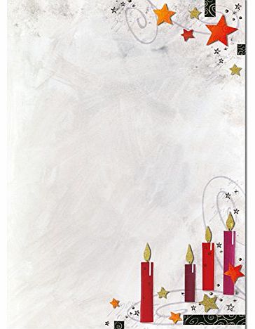 Sigel DP452 Candle Light Christmas-Themed Fine Paper A4 90 g for Inkjet Laser Photocopier Pack of 25 Sheets