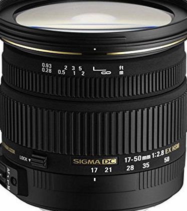 Sigma 17-50mm f2.8 EX DC HSM Optical Stabilised lens for Nikon Digital SLR Cameras with APS-C Sensors