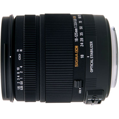 sigma 18-125mm f/3.8 - 5.6 DC OS HSM Lens -