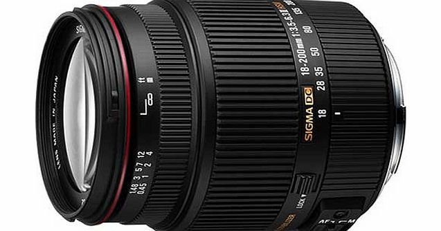 Sigma 18-200mm f/3.5-6.3 11 DC OS HSM Lense for Nikon